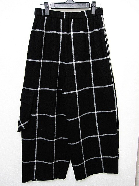 【国内在庫】 センソユニコ 【美品】慈雨 暖かな サイズ40■L24595SSS22-10-03 黒 チェック柄 ウエストゴム ガウチョパンツ ワイドパンツ 厚手ウール Lサイズ 【国内在庫】 センソユニコ 【美品】慈雨 暖かな サイズ40■L24595SSS22-10-03 黒 チェック柄 ウエストゴム ガウチョパンツ ワイドパンツ 厚手ウール Lサイズ