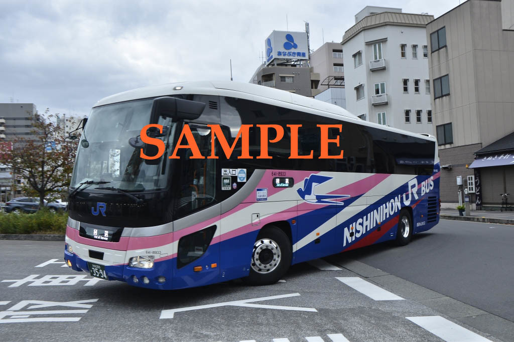 D-19[ bus photograph ]L version 4 sheets west Japan JR bus ga-la Takamatsu Express Osaka number Takamatsu station 