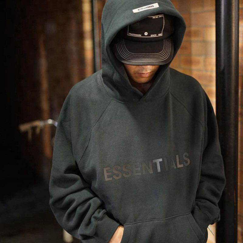 新品】FOG Essentials エッセンシャルズ パーカー ブラック M ESSENTIALS エッセンシャルズ パーカー