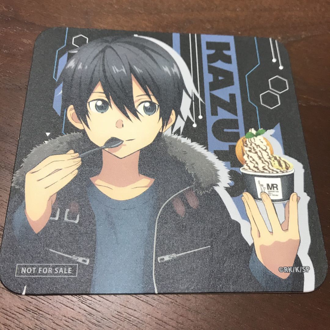 劇場版 ソードアート・オンライン プログレッシブ 星なき夜のアリア マンハッタンロールアイス マルイ コラボ カフェ SAO 特典 コースター_画像1