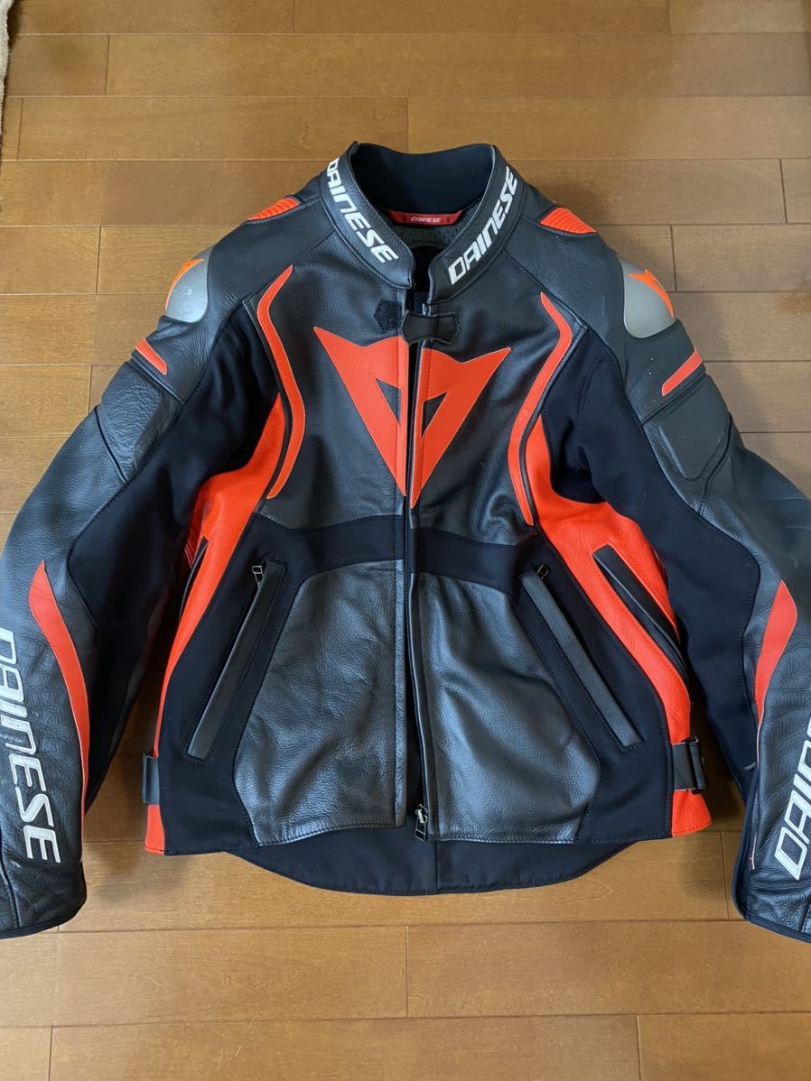 1円スタート！】DAINESE MUGELLO LEATHER JACKET レザージャケット 48 