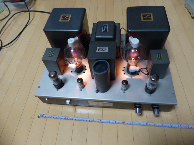 超貴重 宍戸式 808 真空管パワーアンプ 単独ボリューム付 本物 家電