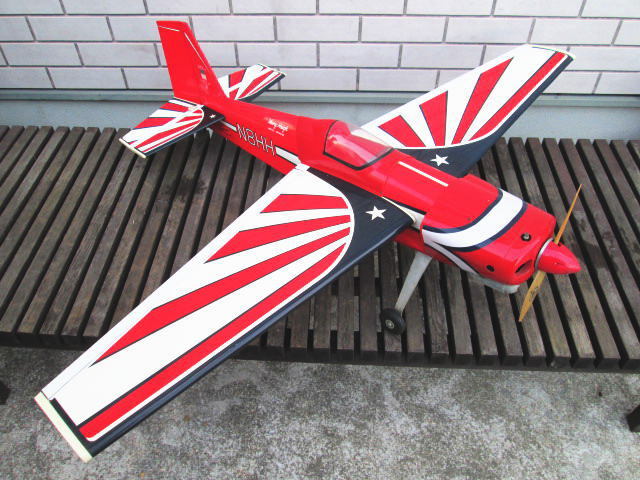 直接引き取り限定【ラジコン 飛行機　N8HH Henry Haigh HOWELL MICHIGAN AEROBATIC USA】エアロバティック/RC エンジン/ジャンク_画像2