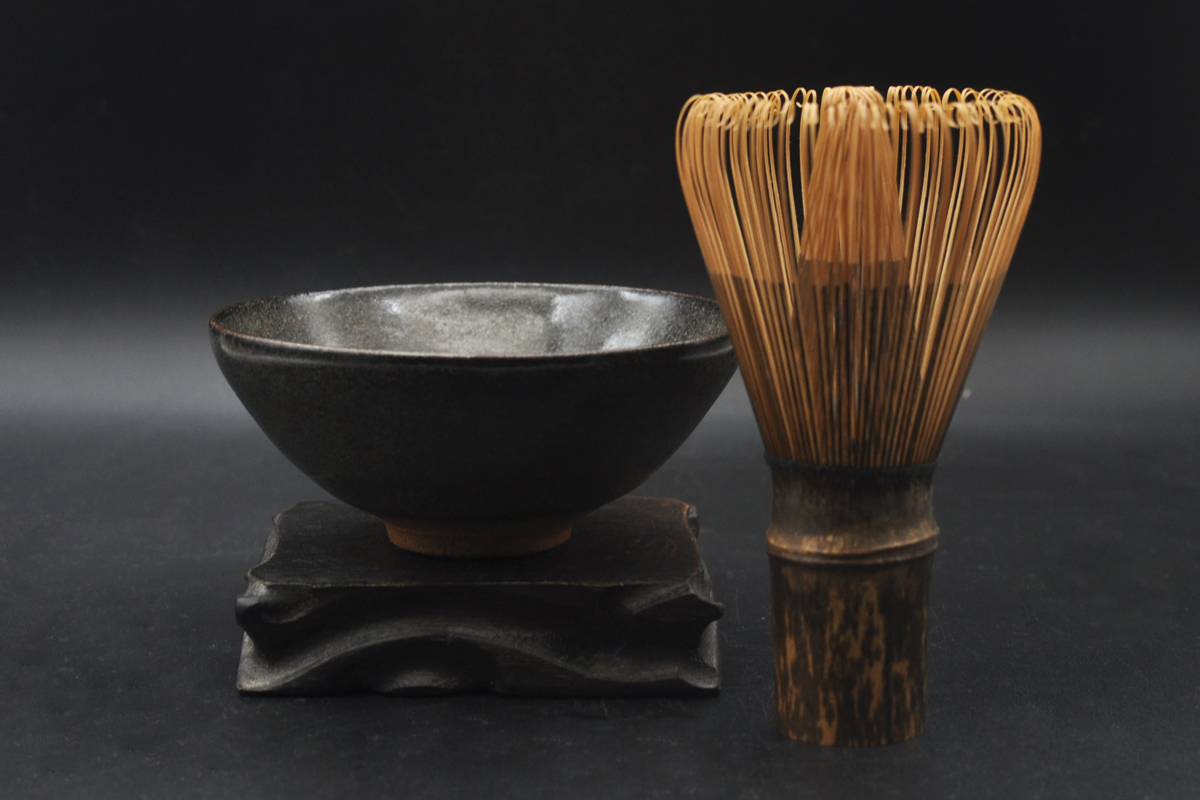 * Tang предмет старый . старый .* Song времена . обжиг в печи редкий товар пепел . небо глаз чашка место хранения, с коробкой 