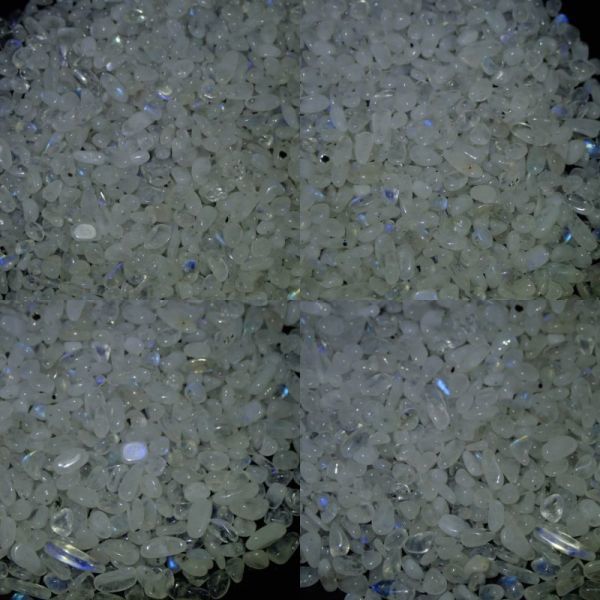 [ moonstone ]...130g ( size :1cm trout eyes picture reference ) MSZ068 length stone chip Power Stone .. natural stone 