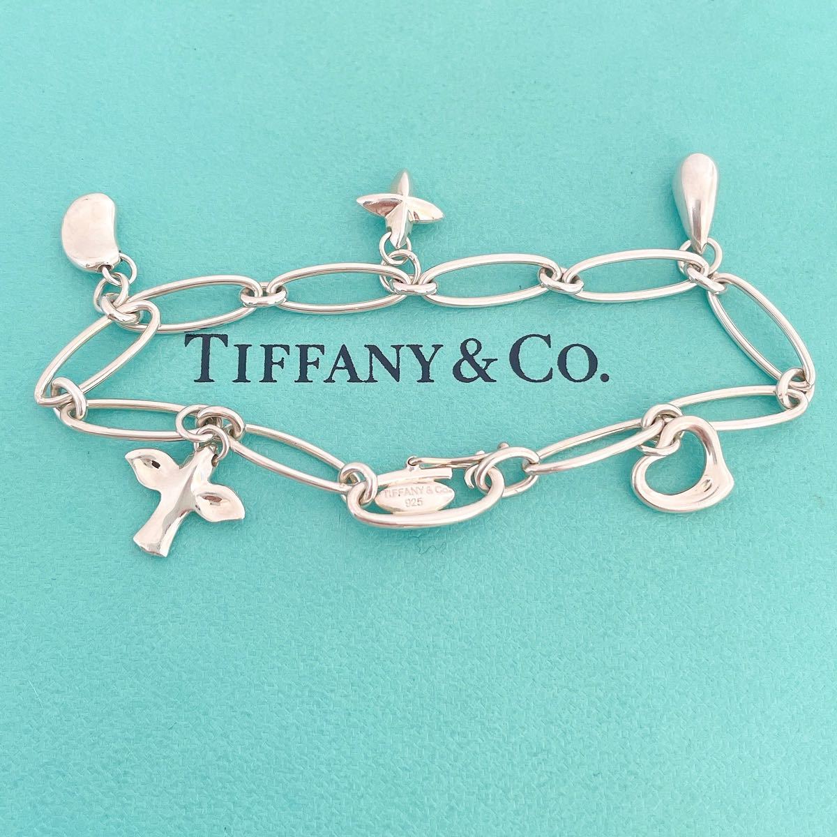 美品TIFFANY&Co.ティファニー5個チャームエルサ・ペレッティ