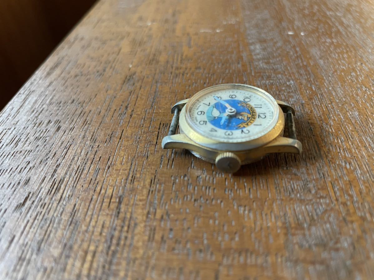  античный Disney Disney механический завод наручные часы Vintage sinterela Швейцария производства Bradleyb Lad Lee 