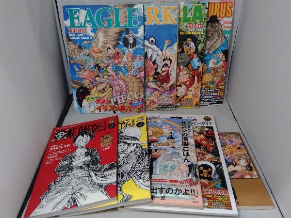 One Piece ワンピース イラスト集 関連本等 9冊セット イラスト集 原画集 売買されたオークション情報 Yahooの商品情報をアーカイブ公開 オークファン Aucfan Com