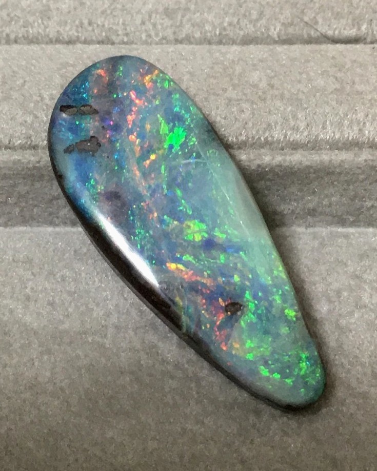 宝石☆ルース》特大☆天然ボルダーオパール ルース 30.033ct 鑑付