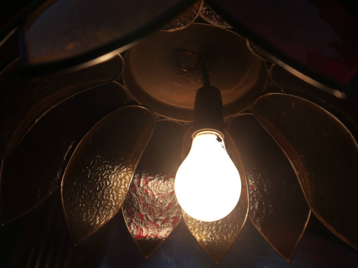 [A11114] б/у лампа затенитель от солнца красный серия retro под старину подвешивание ниже освещение подвесной светильник 