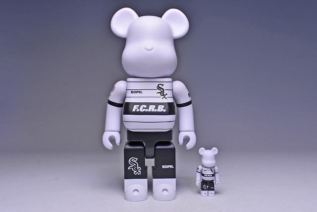 ソフ x メディコムトイ x MLB ★ 400％＆100％ ベアブリック ★ホワイトソックス★ soph medicom toy bearbrick whitesox fc real bristol_画像5