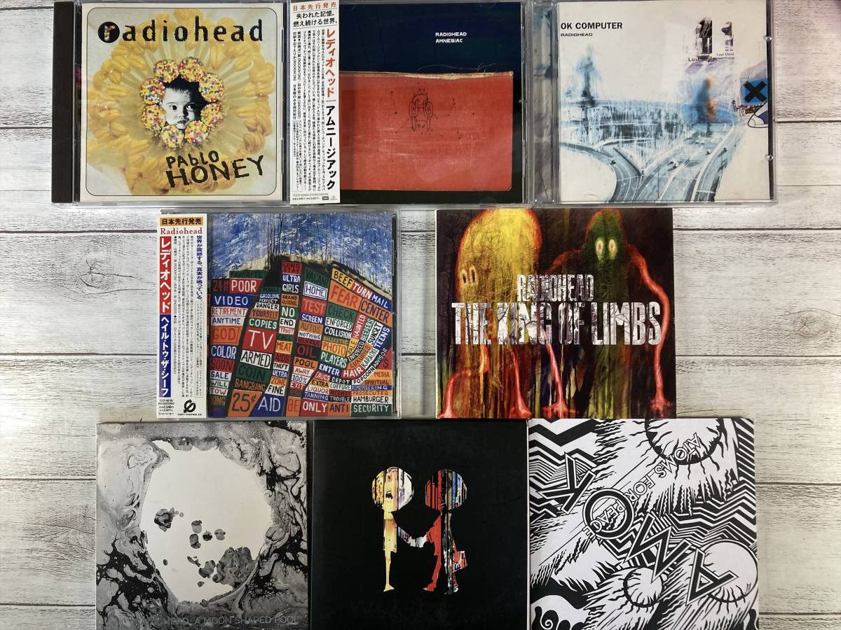 PayPayフリマ｜W1288 レディオヘッド(Radiohead) CD アルバム 8枚セット｜The Best Of｜A Moon Shaped  Pool｜The King Of Limbs｜Pablo Honey｜他