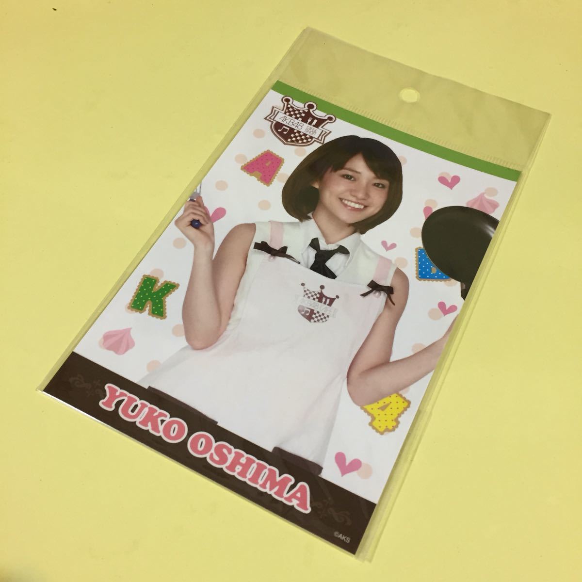 AKB48 "大島優子"；【超美品】エプロンポストカード