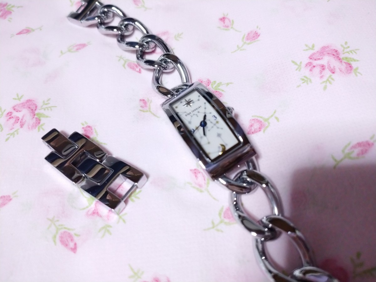 新品 スタージュエリー STEEL ウォッチ LINK CHAIN WATCH レディース腕時計 シルバー スクエア