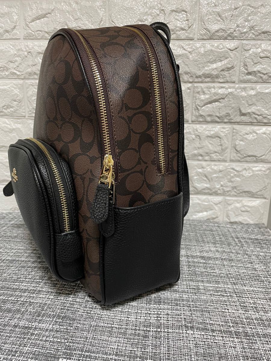 COACH コーチ リュック バックパック シグネチャー ダークブラウン