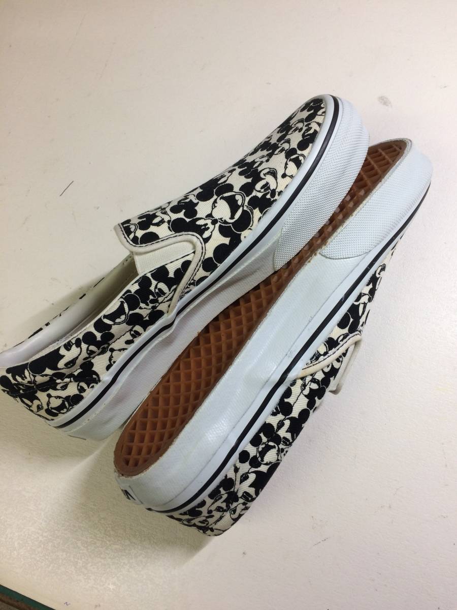 VANS BEAMS DISNEY ミッキー柄 スリッポン スニーカー aqua-cor.hr