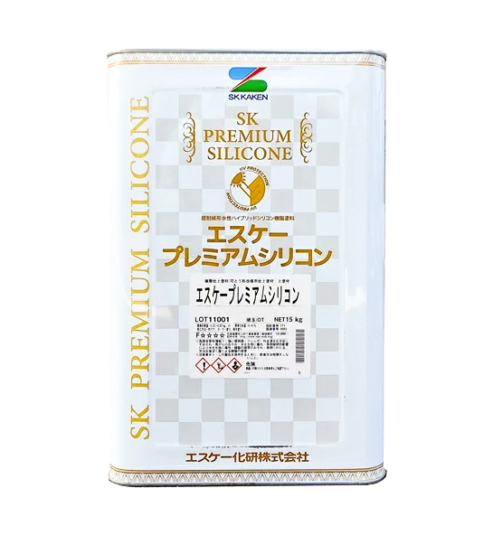 エスケープレミアムシリコン ツヤ有 標準色濃彩 15K エスケー化研 -