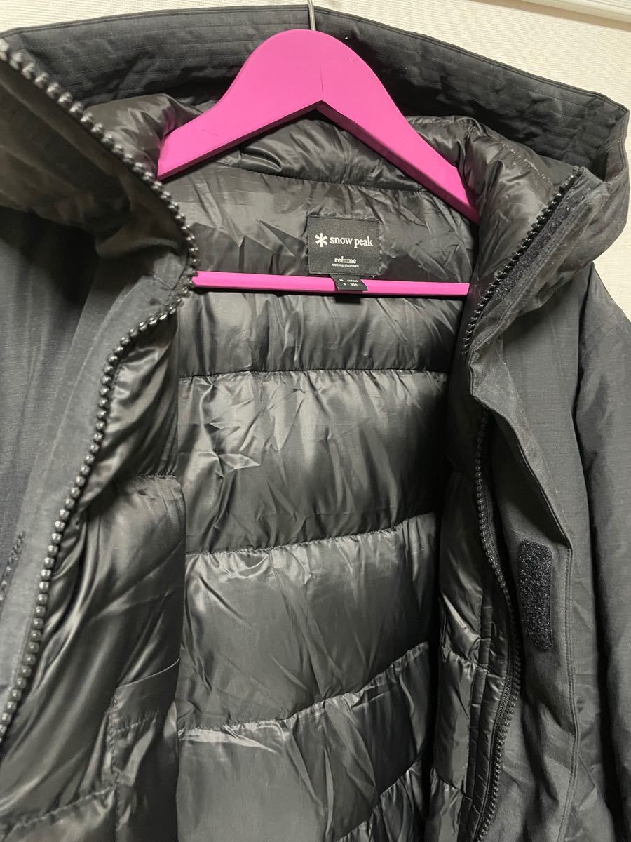 Snow Peak×relume / 別注 】FR ダウンコート ブラック cnema.fr