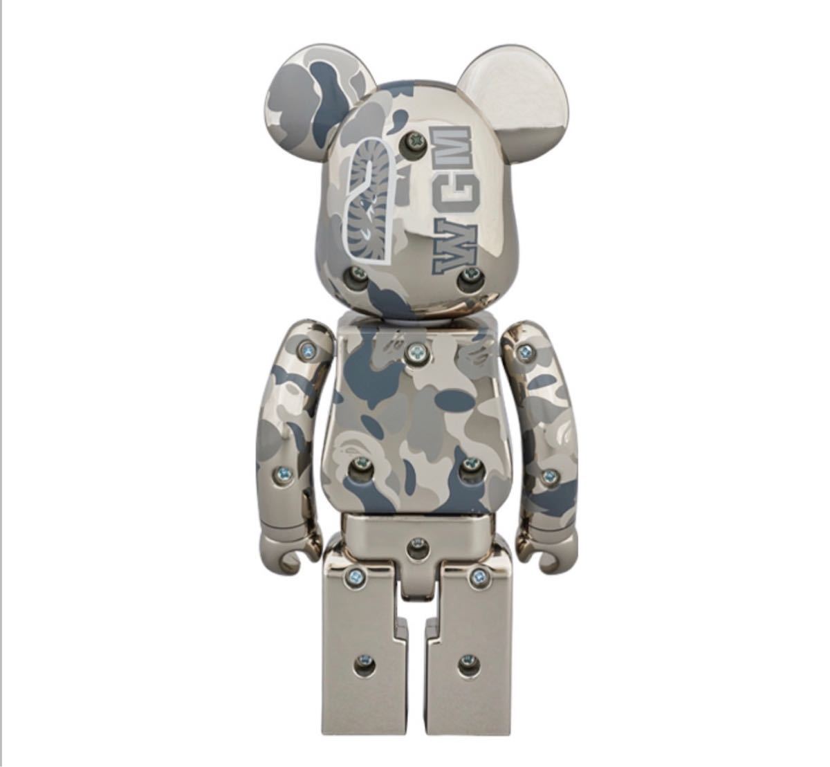 BAPE CAMO SHARK BE@RBRICK 超合金 silver シルバー ベイプ エイプ