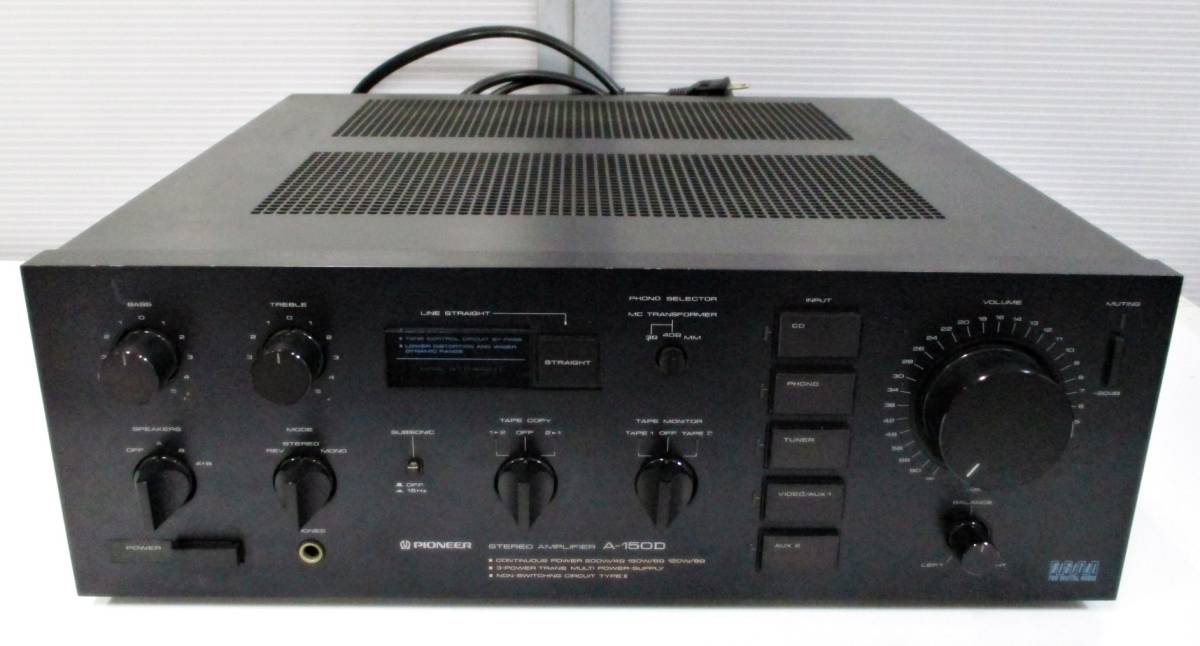 Pioneer パイオニア　プリメインアンプ　A-150D　動作良好品　音響機器　音楽機器　オーディオ機器　アンプ_画像1