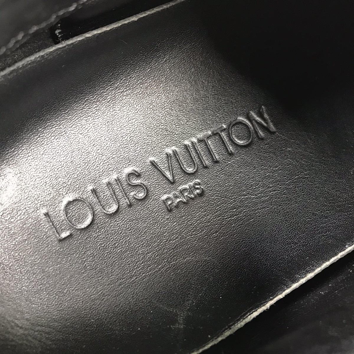 【ルイヴィトン】本物 LOUIS VUITTON 靴 26.5cm 黒 ダミエ スニーカー カジュアルシューズ レザー×スエード×メッシュ 紳士 メンズ 伊製 8_画像9