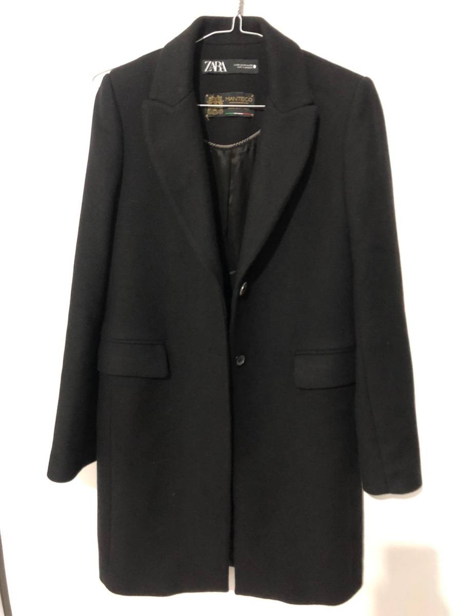 高評価のクリスマスプレゼント ZARA ザラ マンテコ 上質 チェスターコート 黒 イタリア Manteco コート 高評価のクリスマスプレゼント ZARA ザラ マンテコ 上質 チェスターコート 黒 イタリア Manteco コート