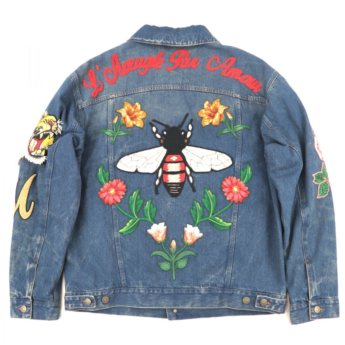 Yahoo!オークション - 美品 グッチ 16AW エンブロイダリーデニム Yahoo!オークション - 美品 グッチ 16AW エンブロイダリーデニム