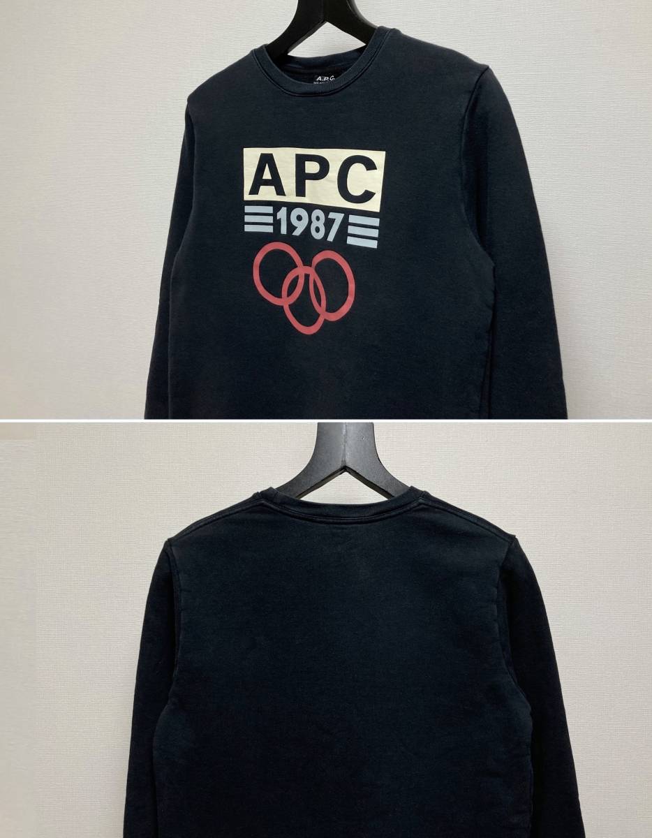 A.P.C. アーペーセー 1987 プリント スウェット トレーナー_画像5