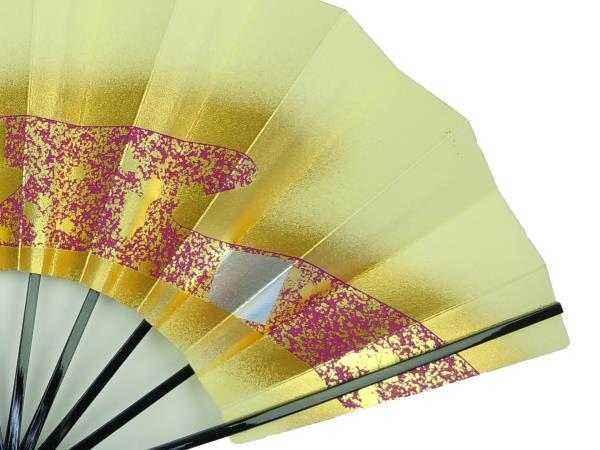 8109, Mai fan Japan dancing,.. for 29cm gold .* silver .* purple black paint . capital fan box none 