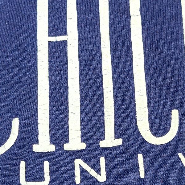 【レア】90s ラッセル チコ大学 スウェット トレーナー ネイビー 紺色 Lサイズ カレッジ USA製 CHICO STATE ビンテージ_画像6