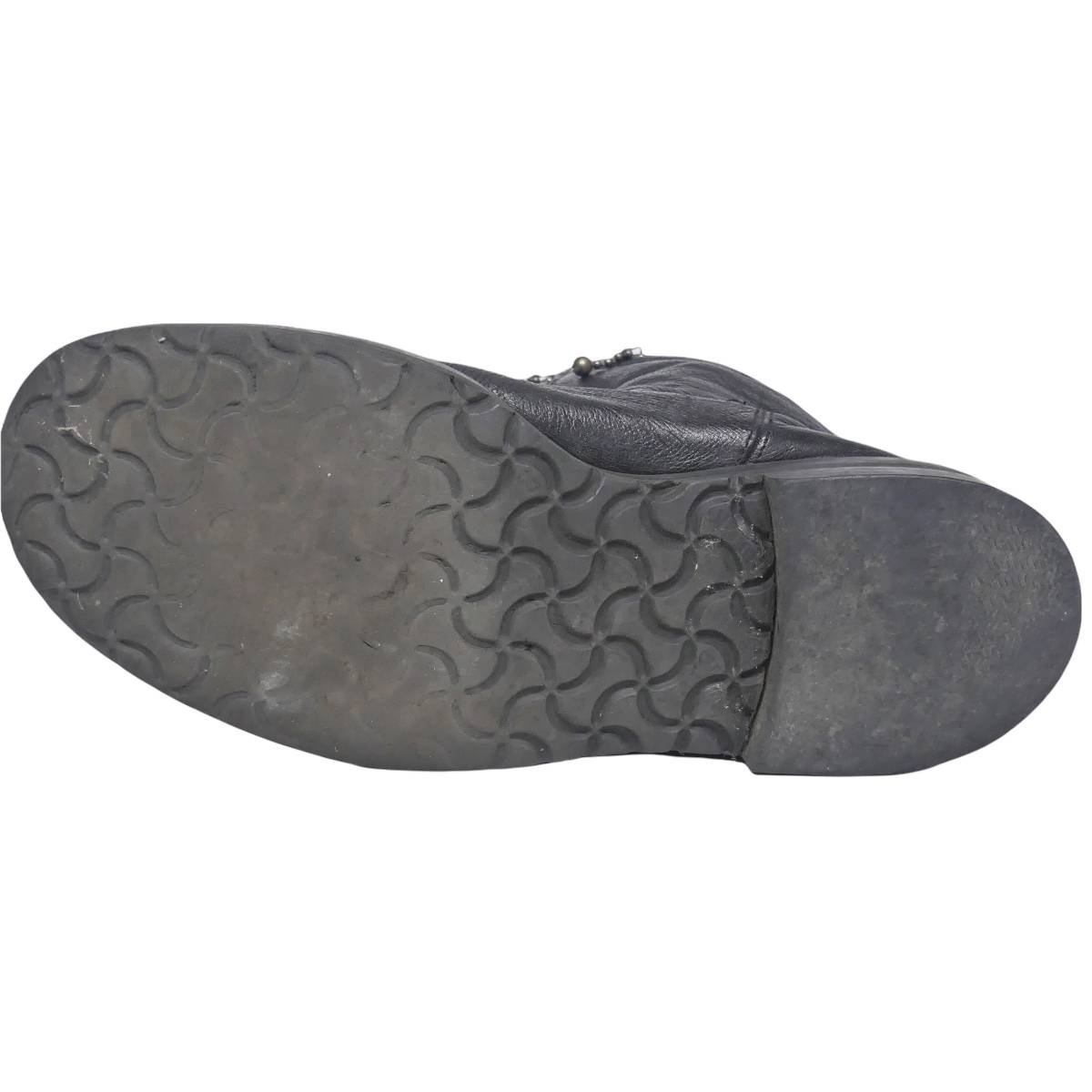 即決☆foot the coacher☆26.5cm レザーサイドジップブーツ フットザ