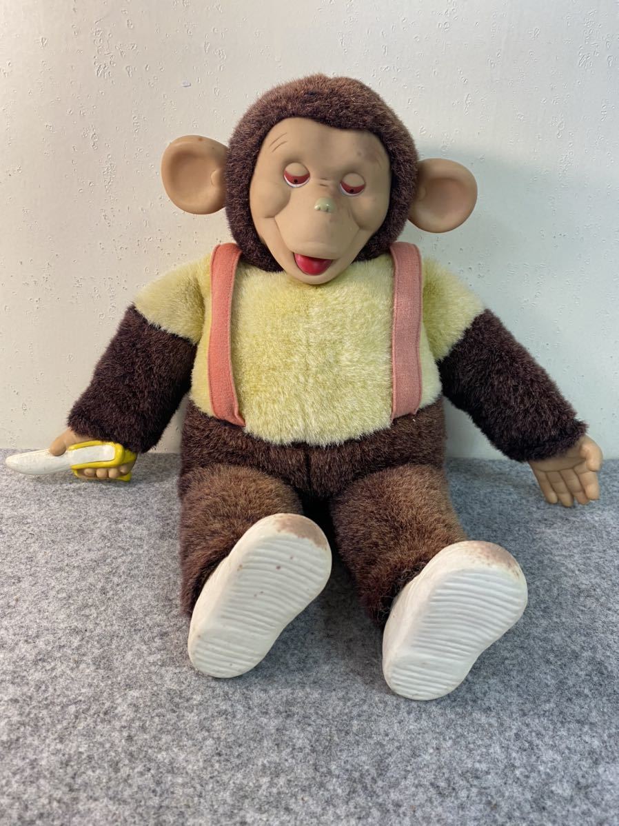 1960s モンキー ラバーフェイス ぬいぐるみ 大 ビンテージ 60s 70s さる 猿 ハウディードゥーディー チンパンジー ジッピー