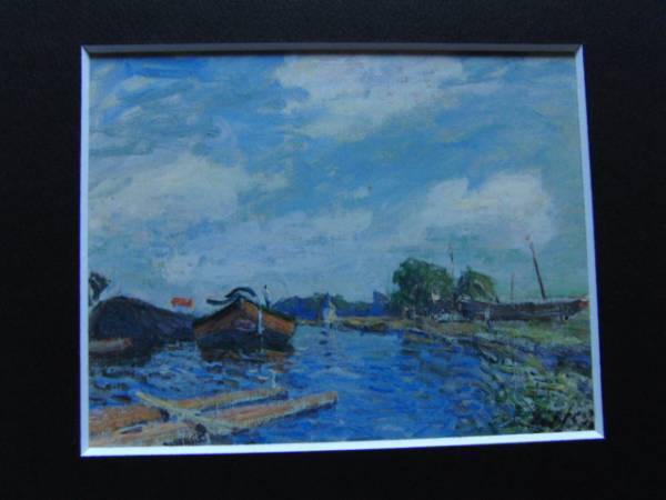 Alfred Sisley、サンマメスの運河107、希少画集画、新品高級額 Yahoo!オークション - Alfred Sisley サンマメスの運河107 希少