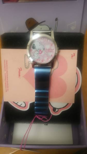  Snoopy four ever Rav pink watch 