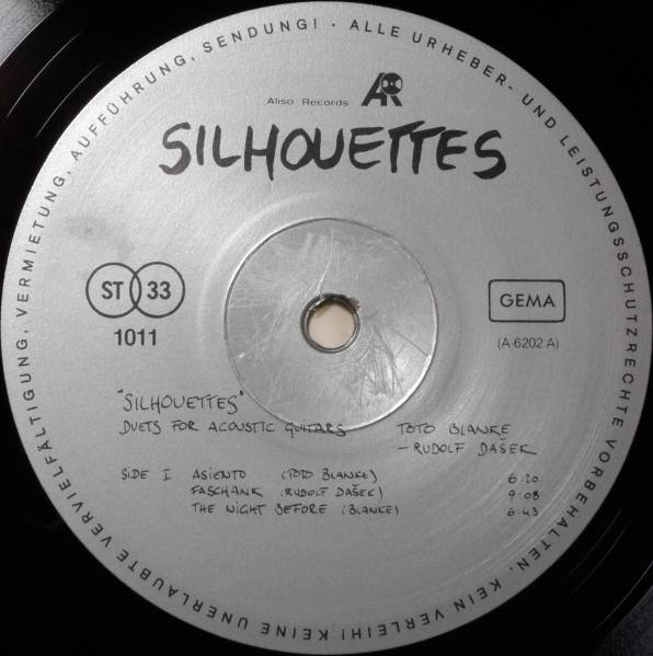 ◆TOTO BLANKE/RUDOLF DASEK / SILHOUETTES (GER LP)_画像2