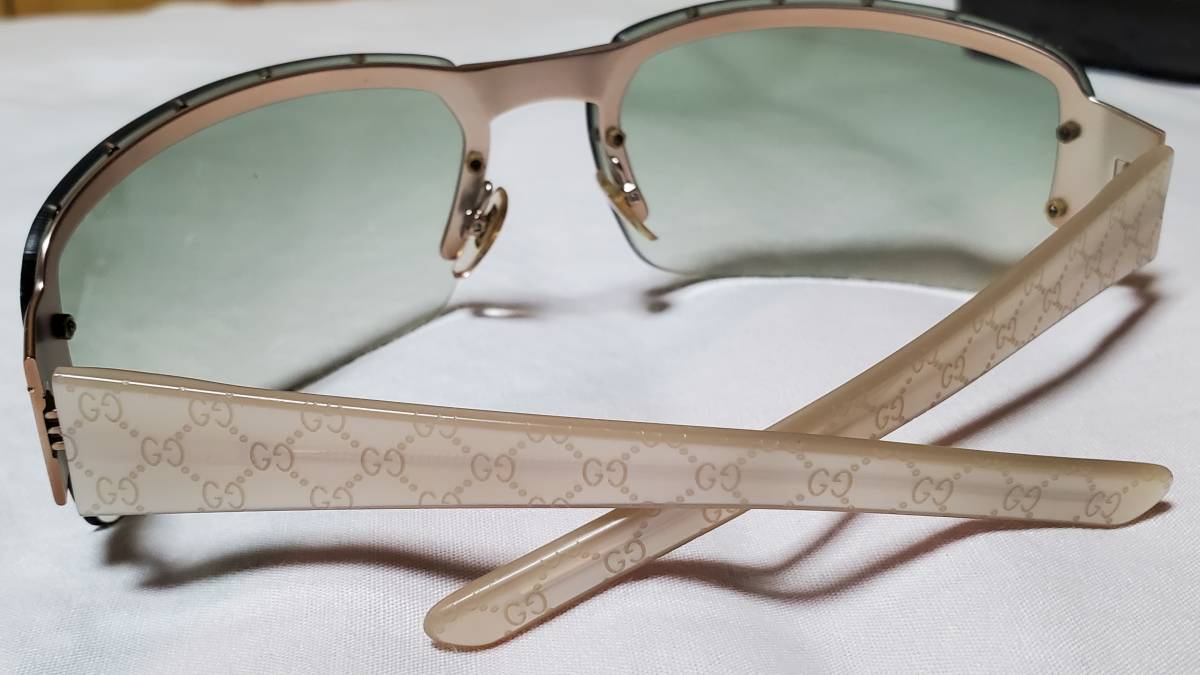 正規レア GUCCI スタッズ ロックテイスト メタルフレームサングラス 黒