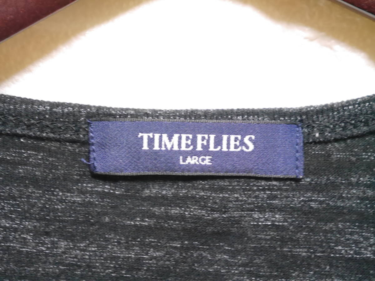 A325　◇　TIME FILES　|　タイムファイルズ　半袖Tシャツ　グレー系　美品　サイズL_画像7