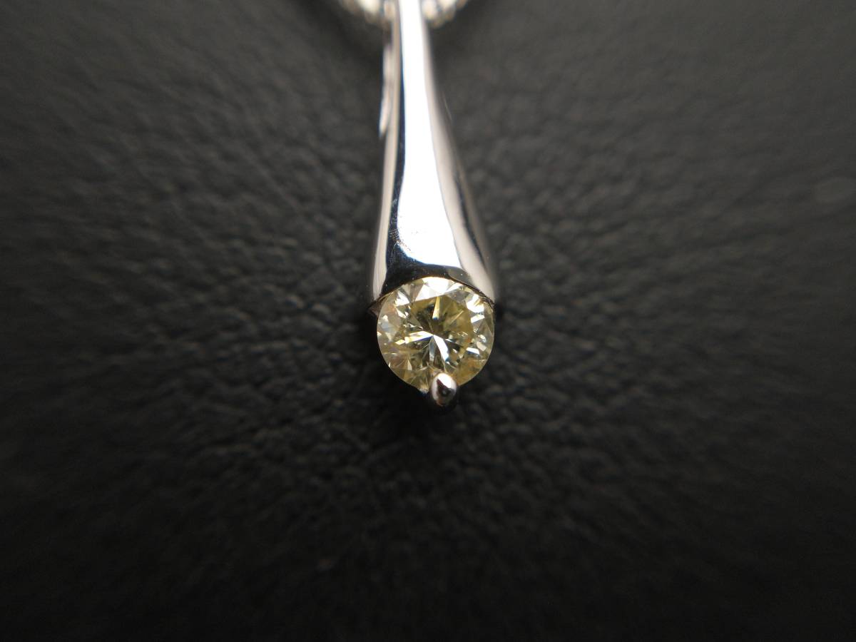 豊富な国産 ヤフオク! - 一粒 ダイヤ 0.13ct デザイン ネックレス K18 ...