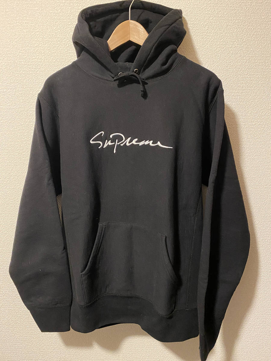 18AW SUPREME Classic Script Hooded Sweatshirt M シュプリーム
