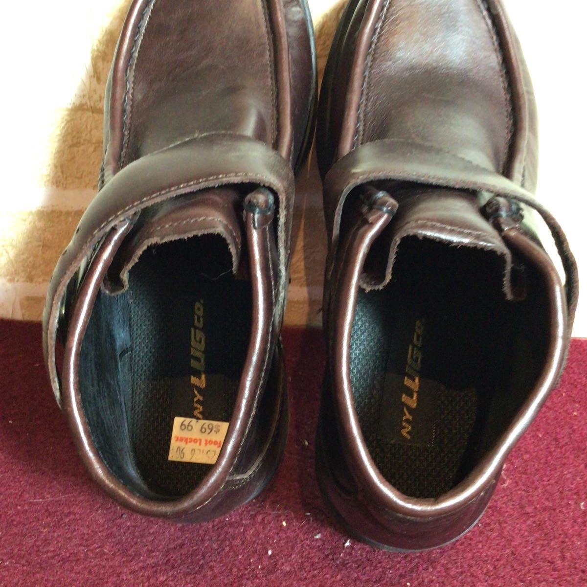 [ selling out! free shipping!]A-164 LUGZ! men's shoes! men's boots! leather boots!USA9!EUR42.5!27.0cm rank! leather! box equipped! new goods! unused! with translation!