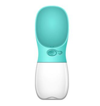 ペット用ポータブルウォーターボトル, ペット用ウォーターディスペンサー,フィーダー付き(550ml)