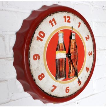 35cm 壁掛け時計,モダンなデザイン, レトロなビール瓶 バーとカフェの3d壁アート装飾【1~3】_画像4