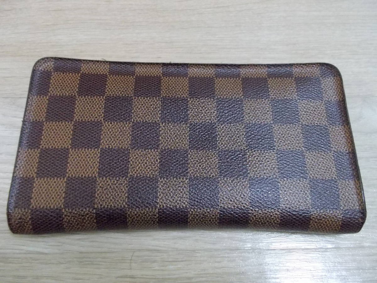 □LOUIS VUITTON□ルイヴィトン□ダミエ□長財布□箱袋あり□ メンズ