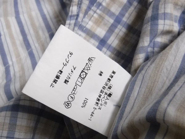 19SS Engineered Garments エンジニアードガーメンツ 19th BD Shirt Check / St. Seersucker シャツ M チェック/ストライプの画像5