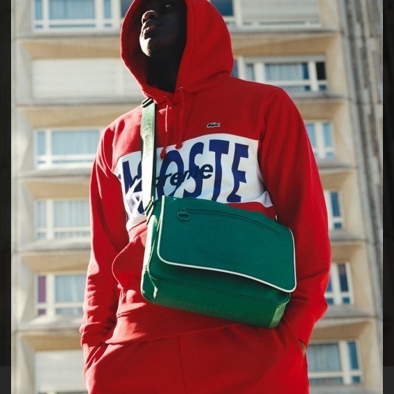 Supreme LACOSTE Logo Panel Hooded Sweatshirt シュプリーム ラコステ コラボ パーカー