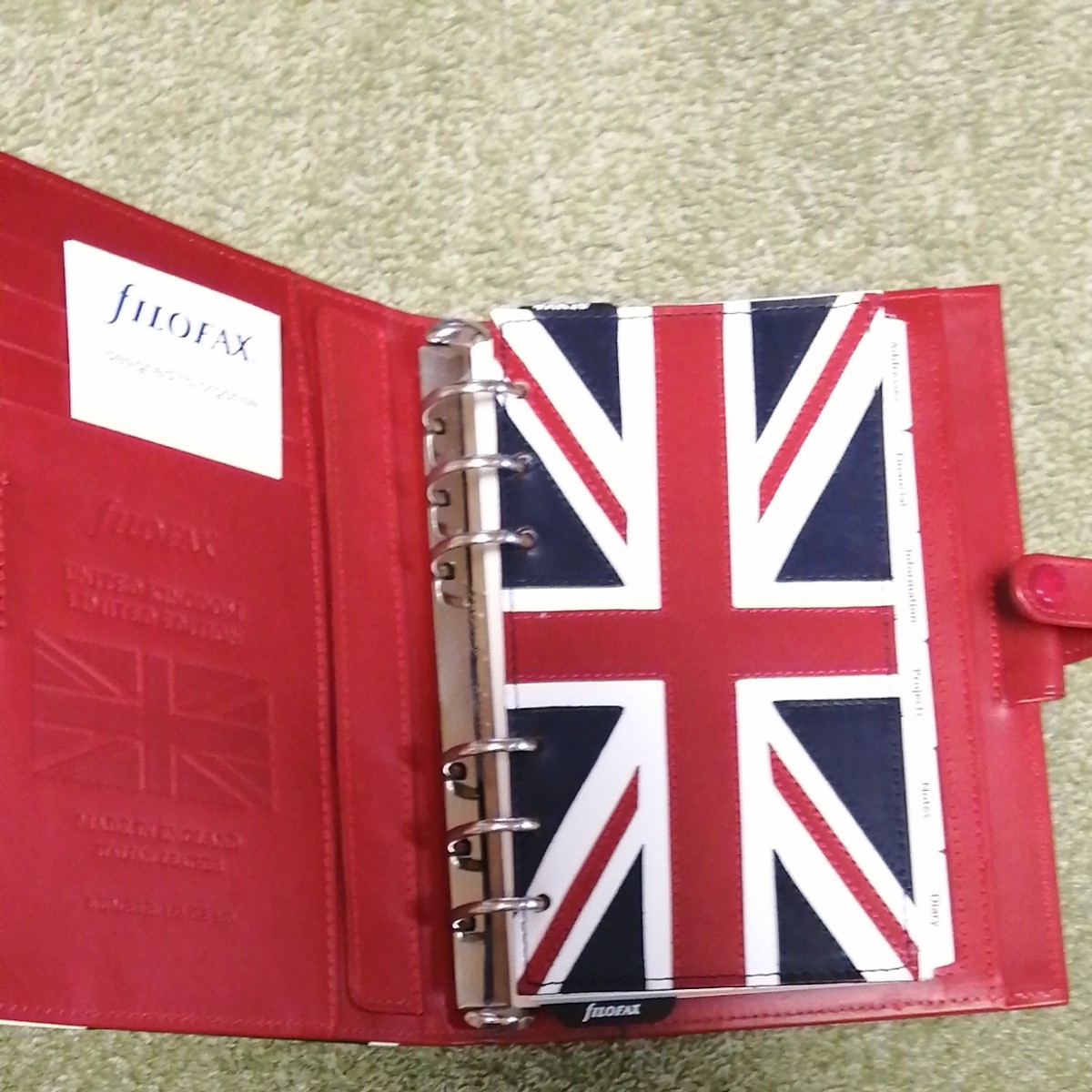 伝説のシステム手帳　ファイロファックス　 システム手帳 filofax　UK ユナイテッドキングダム　 バイブルサイズ