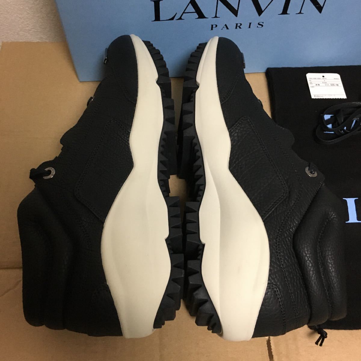 78%OFF!】 定価11万2千円 新品未使用LANVINランバン レザースニーカー