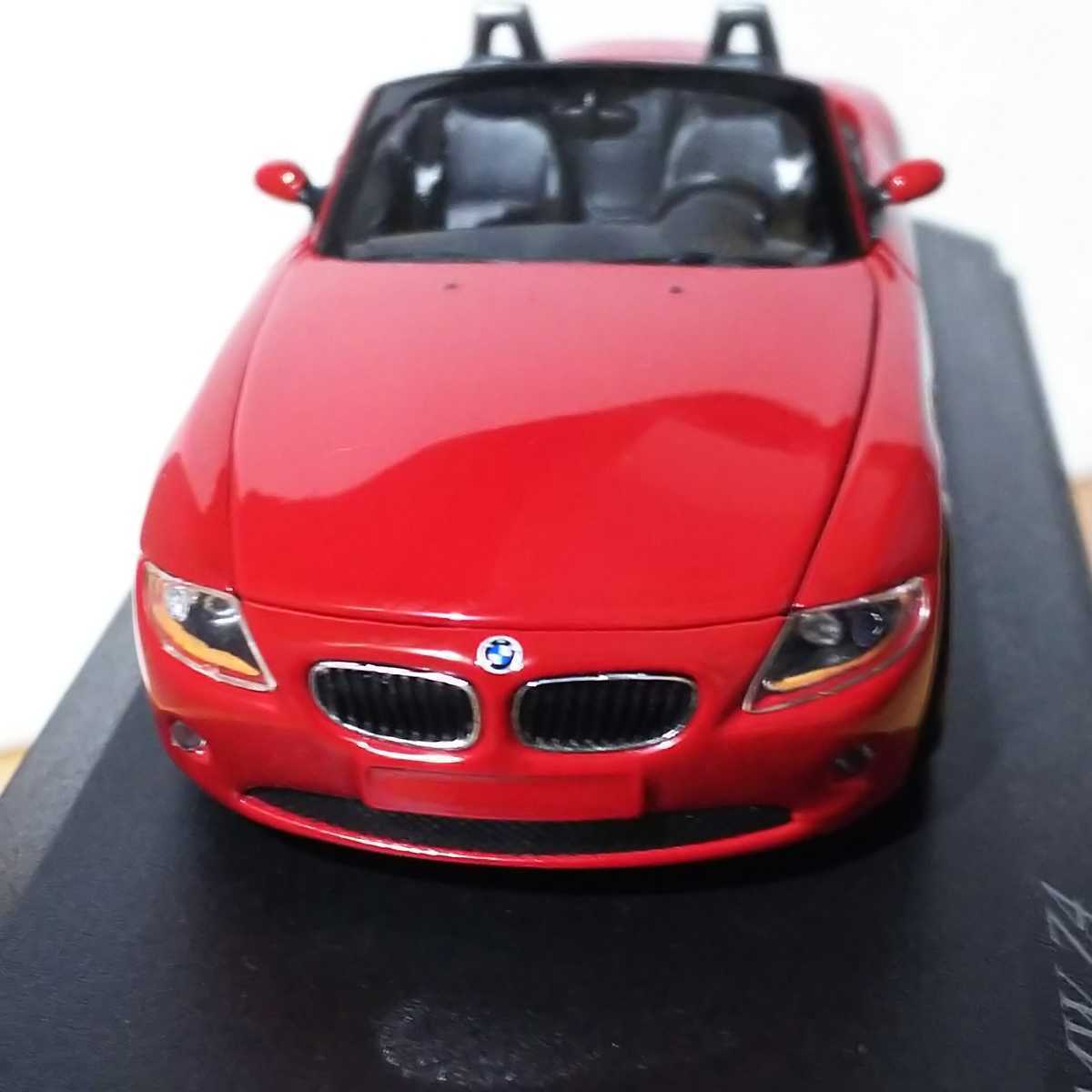 【正規取扱店】 ミニチャンプス【1/43 BMW ミニカー|Yahoo 赤 レッド Z4】2002 乗用車