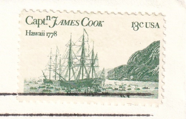 【ＦＤＣ】著名人：ジェームズ・クック、帆船（１９７８年）（３）（アメリカ）　t2701_画像2