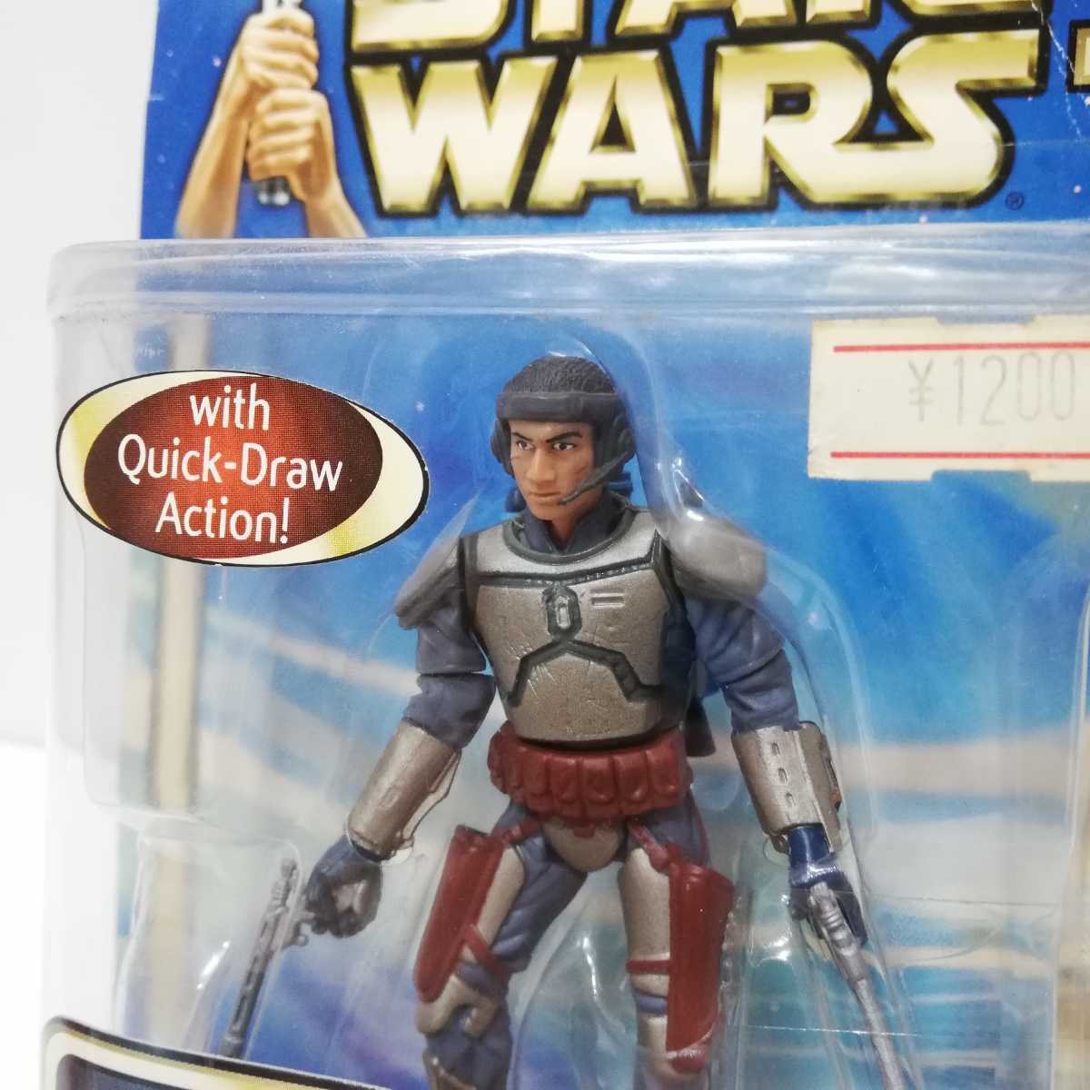 2002 HASBRO STARWARS ATTACK OF THE CLONES Jango Fett FIGURE スターウォーズ エピソード2 ジャンゴ・フェット Slave1 フィギュア 未開封_画像2